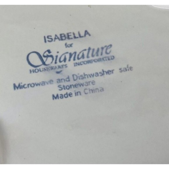 Signature ISBELLA Ivory  Embossed Edge  Scalloped 13" Pedestal Cake Stand Plate - Picture 7 of 16